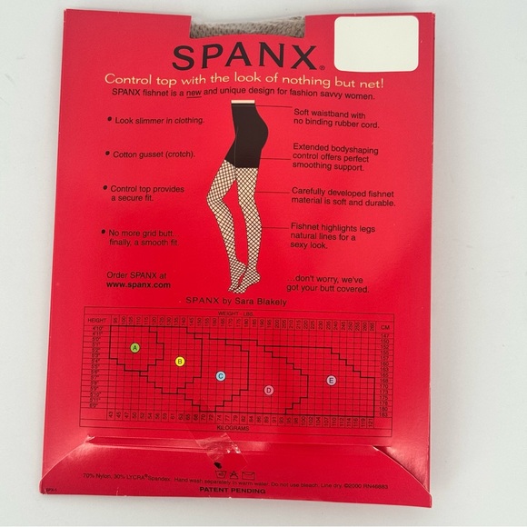 NWT SPANX Extended Control Top Nude Fishnets Fishenet Stockings Tights Size B - Picture 6 of 8